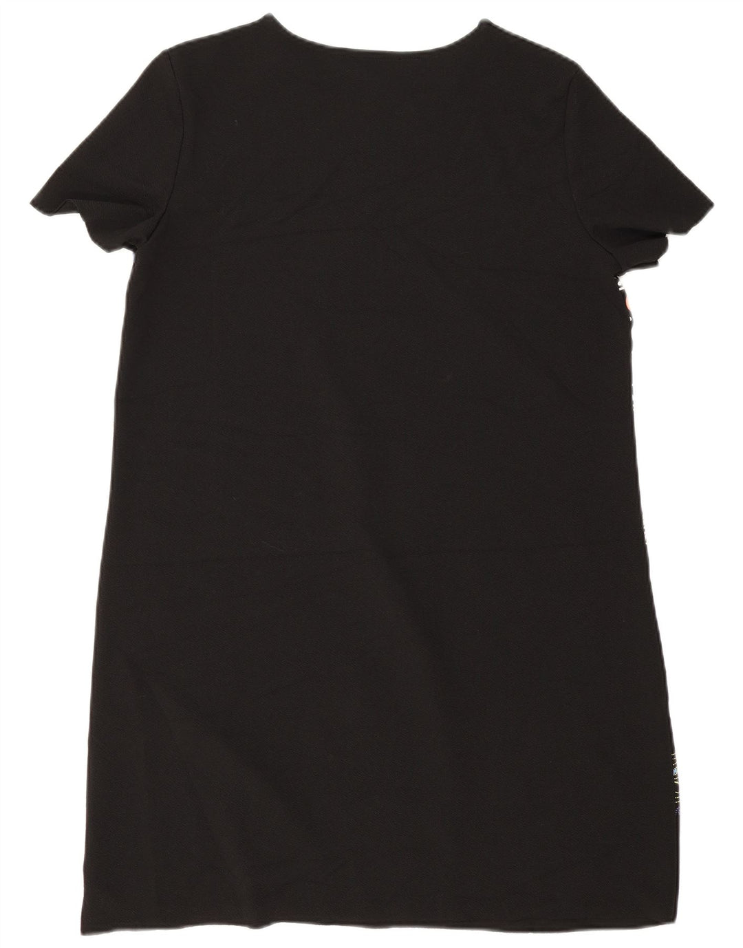 Zara Womens Abstrakt mønster Shift Dress UK 14 Medium Black