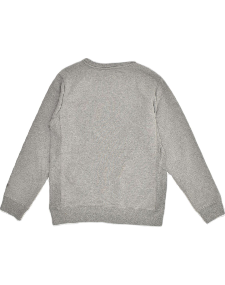 CHAMPION Womens Graphic Sweatshirt Jumper UK 14 Large Grey Cotton | Vintage Champion | Thrift | Second-Hand Champion | Used Clothing | Messina Hembry 