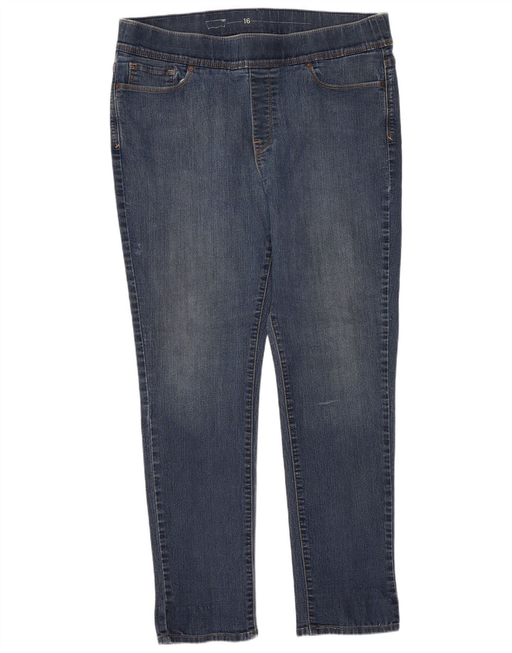 LEVI'S Dame Skinny Jeans US 16 2XL W33 L29 Blå Bomuld