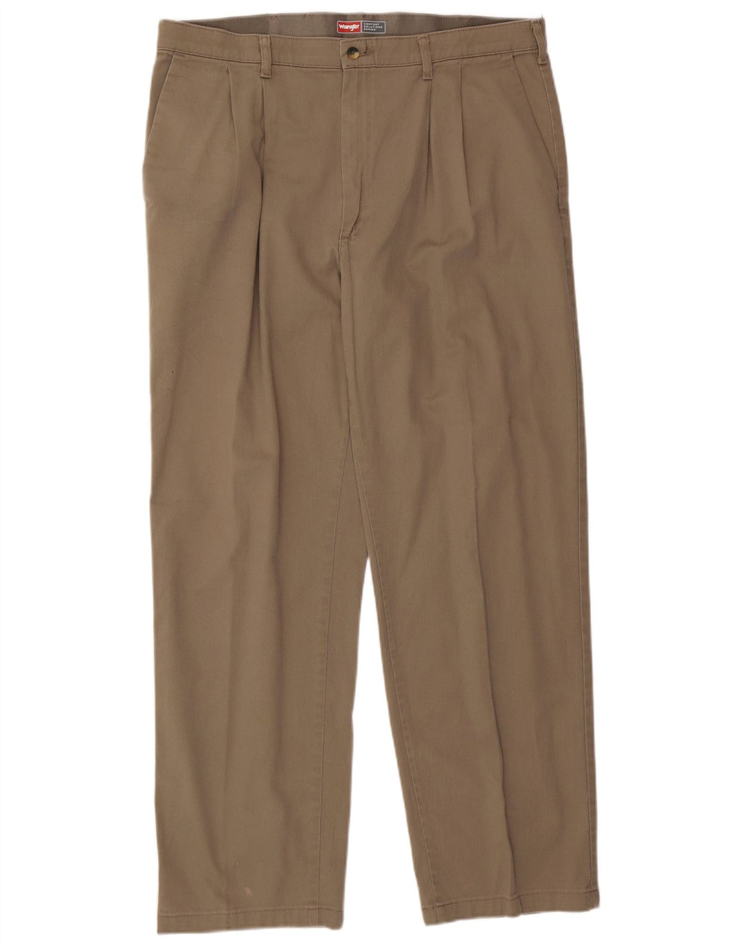 WRANGLER Herre Comfort Fit Pegged Chino Bukser W38 L32 Brun Bomuld