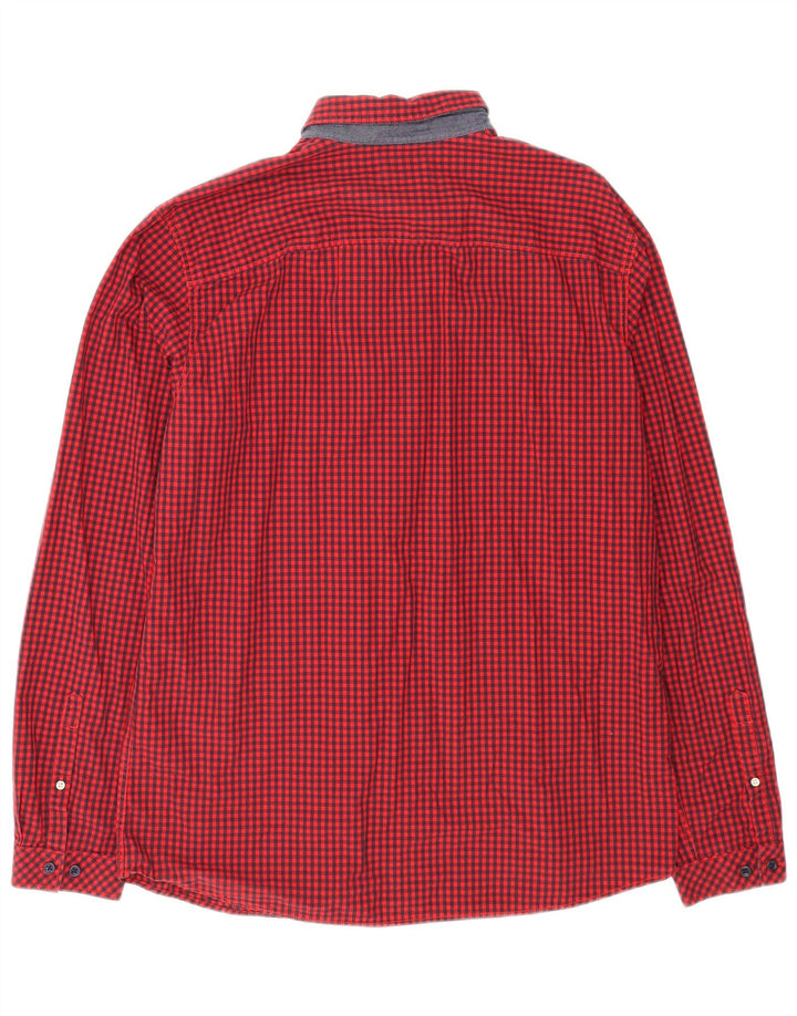 Jack & Jones Herreskjorte XL Rød Gingham Bomuld