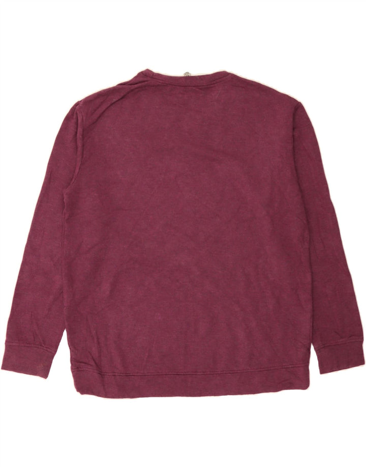 ORVIS Womens Sweatshirt Jumper UK 14 Medium Maroon Modal Vintage Orvis and Second-Hand Orvis from Messina Hembry 