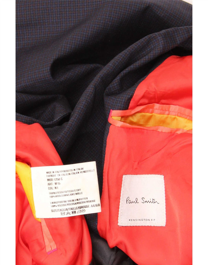 Paul Smith Herre 2-knaps blazerjakke IT 44 XS Marineblå ternet uld