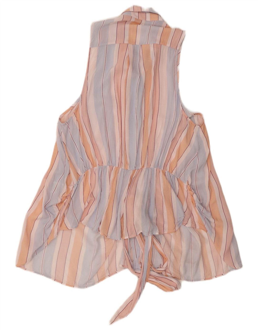 Free People Dame Skjorte Bluse UK 12 Medium Flerfarvet Stribet
