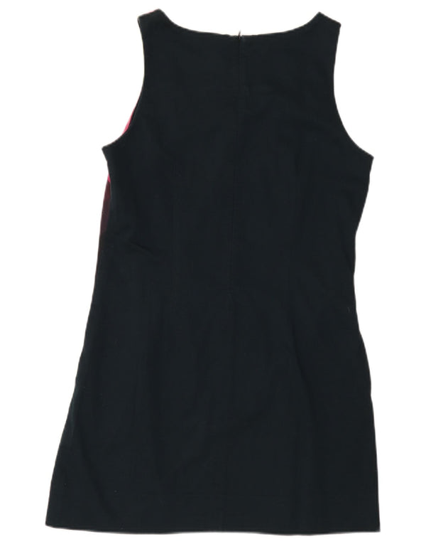 Desigual Womens Sleeveless Sheath Dress EU 42 Large Black Geometric