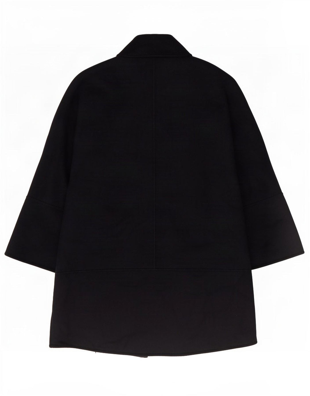 Zara Womens Open Oversized Overfrakke UK 10 Small Navy Blue Wool