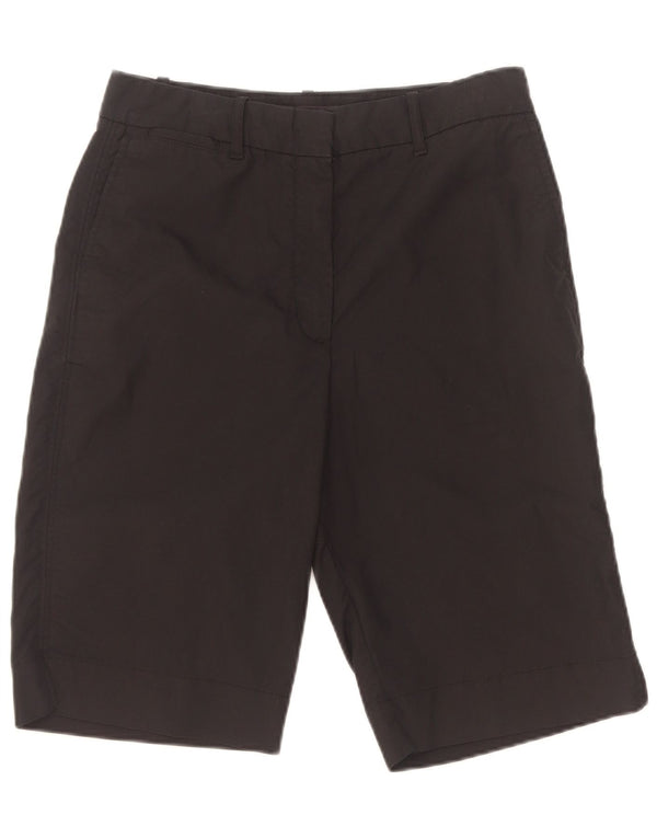 Marks & Spencer Chino Shorts til kvinder UK 10 Small W28 Black Bomuld
