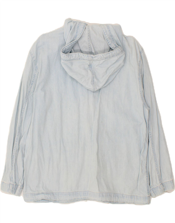 LEVI'S Womens Hooded Denim Jacket UK 14 Medium Blue Vintage Levi's and Second-Hand Levi's from Messina Hembry 