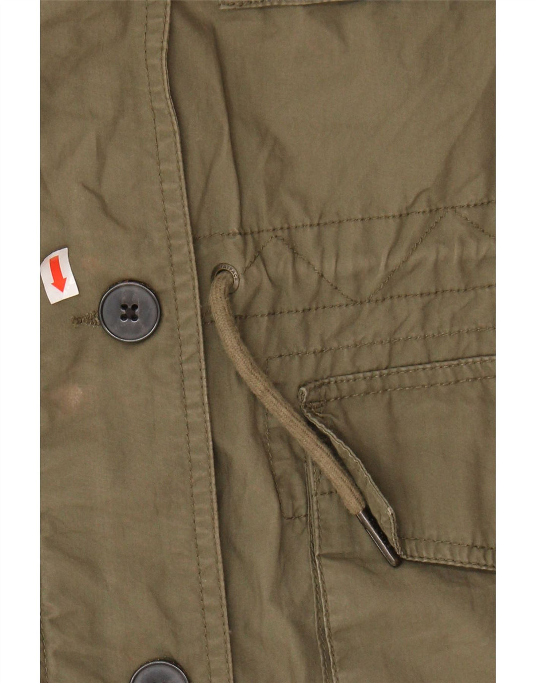 FAT FACE Womens Utility Jacket UK 10 Small Khaki Cotton