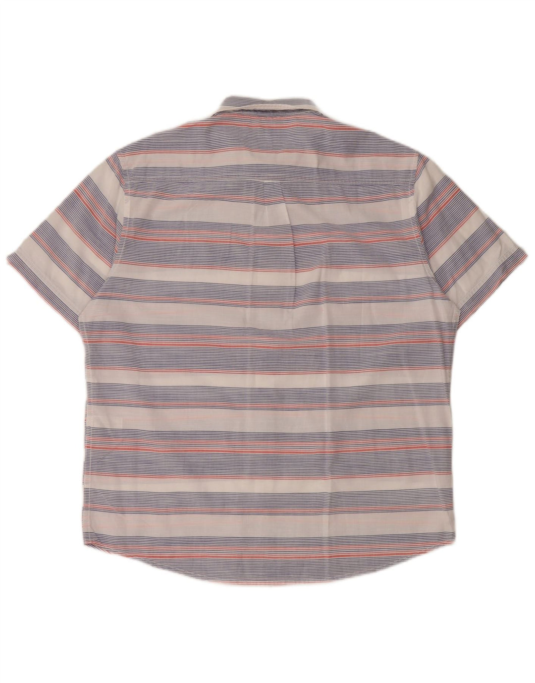 JAMES PRINGLE Herre kortærmet skjorte medium hvid stribet bomuld