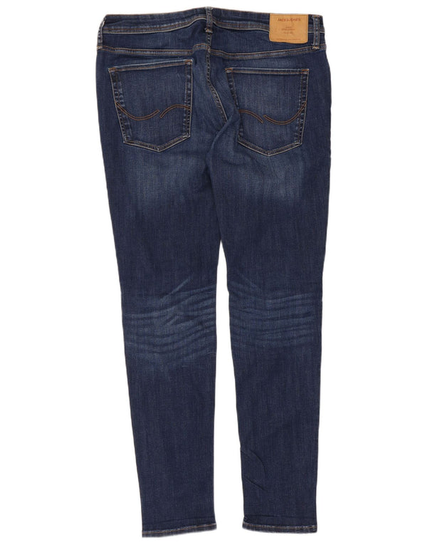 Jack & Jones Herre Tom Skinny Jeans W36 L32 Marineblå Bomuld