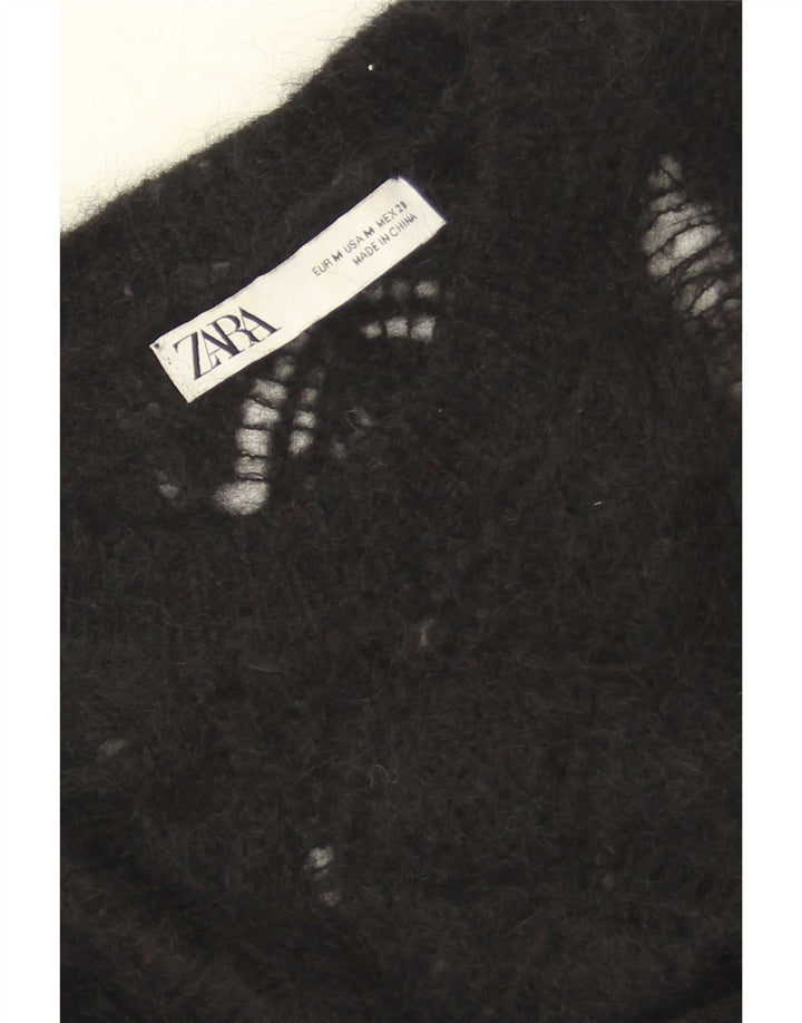 Zara Dame sweater med rund hals DK 14 Medium Sort