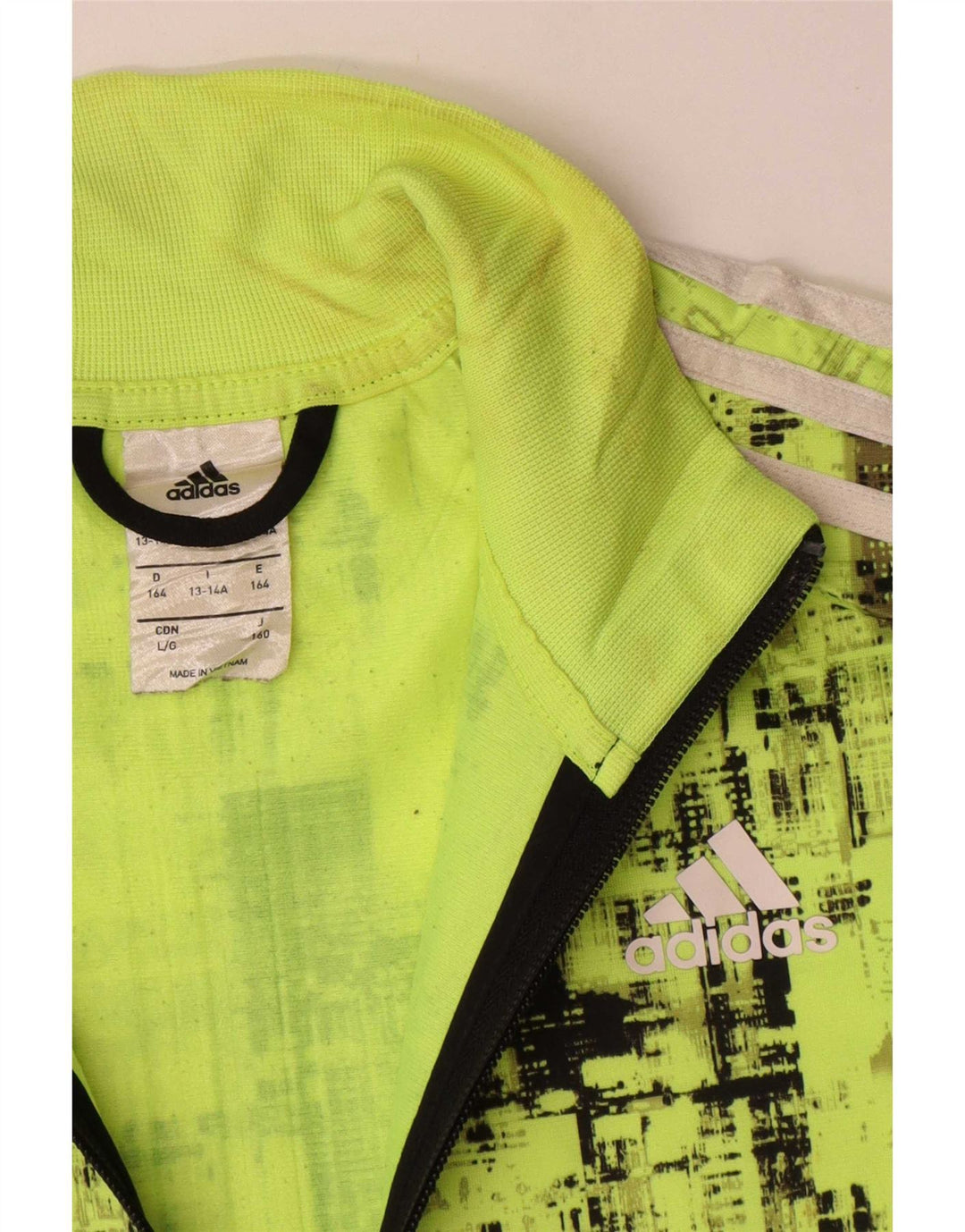 Adidas Træningsdragt Topjakke til drenge 13-14 år Grøn Colourblock Polyester