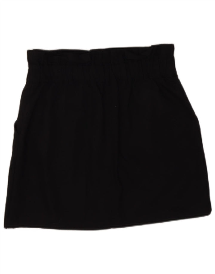 ZARA Womens Mini Skirt Medium W28  Black Cotton