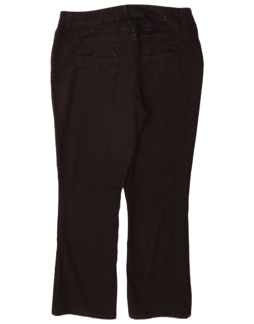 LEE Womens Riders Bootcut Jeans US 18 2XL W36 L31 Sort Bomuld