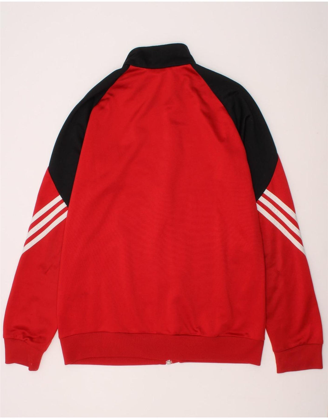 ADIDAS Boys Tracksuit Top Jacket 13-14 Years XL Red Colourblock Polyester Vintage Adidas and Second-Hand Adidas from Messina Hembry 