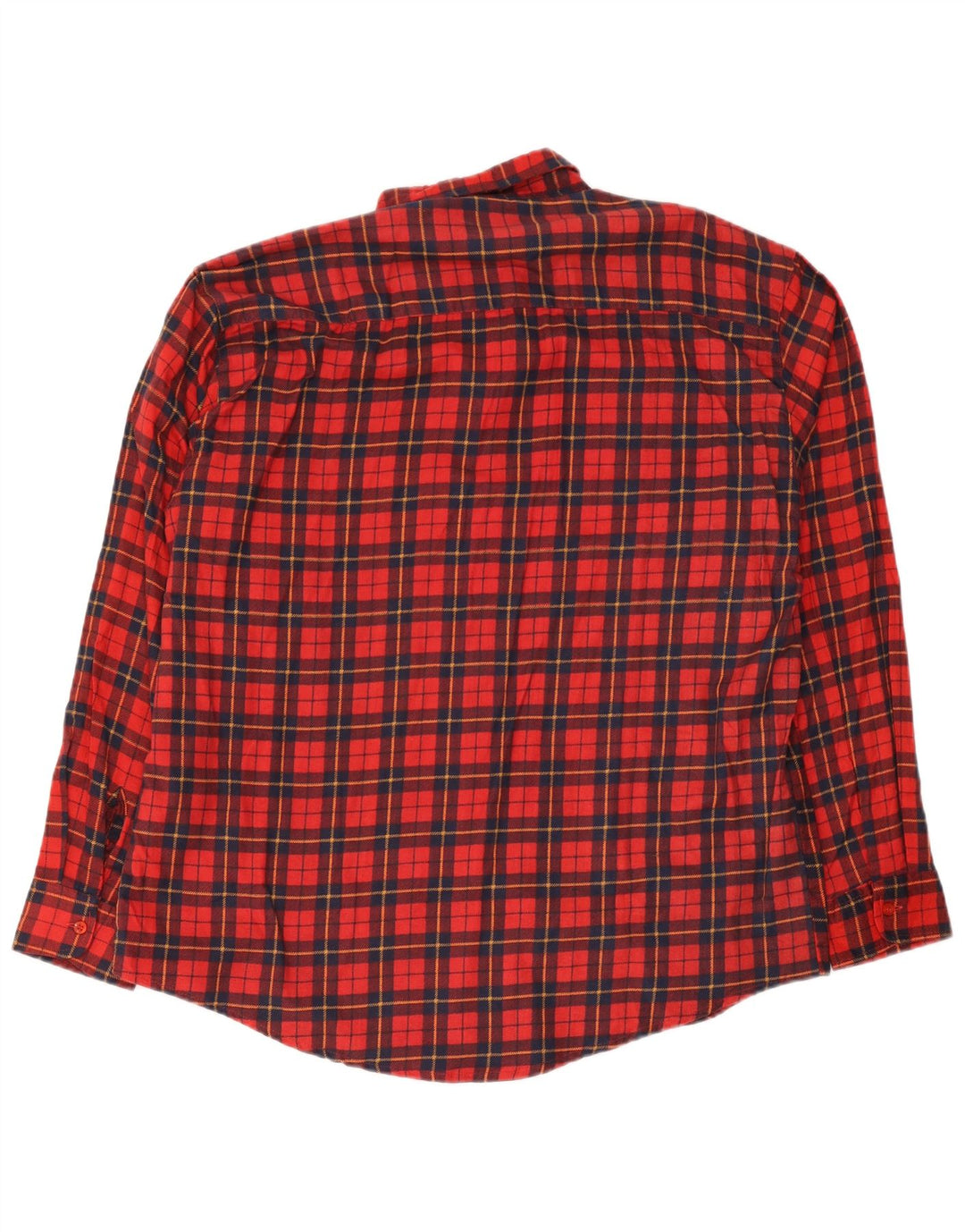 Vintage herre flannel skjorte 2XL rød ternet bomuld