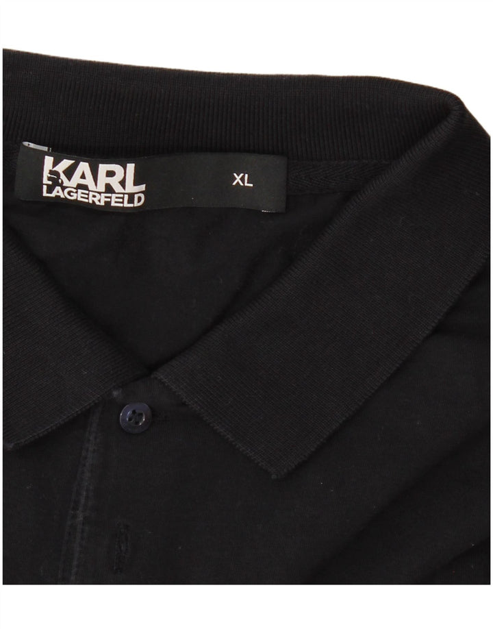 Karl Lagerfeld Poloskjorte til mænd XL Marineblå