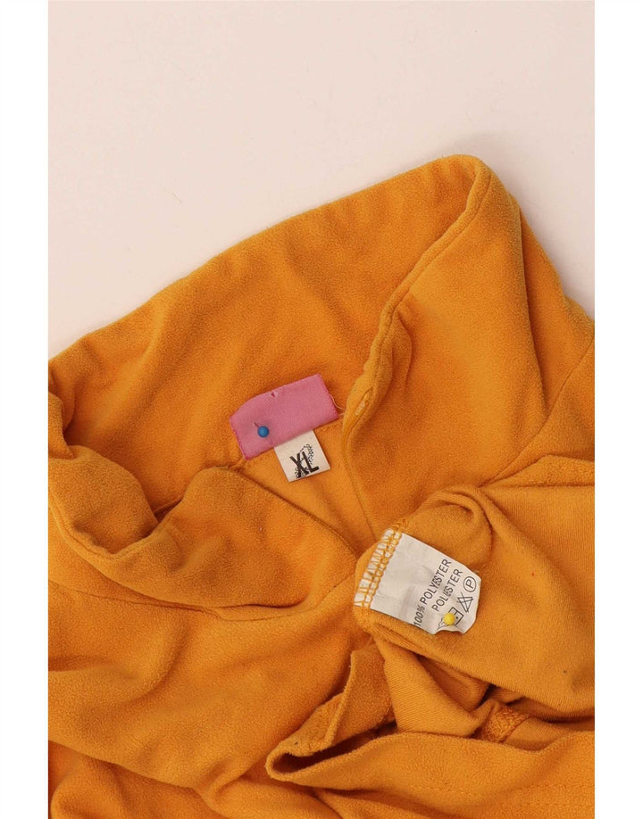 Asics Dame Fleece Jumper med lynlås DK 18 XL Gul Polyester
