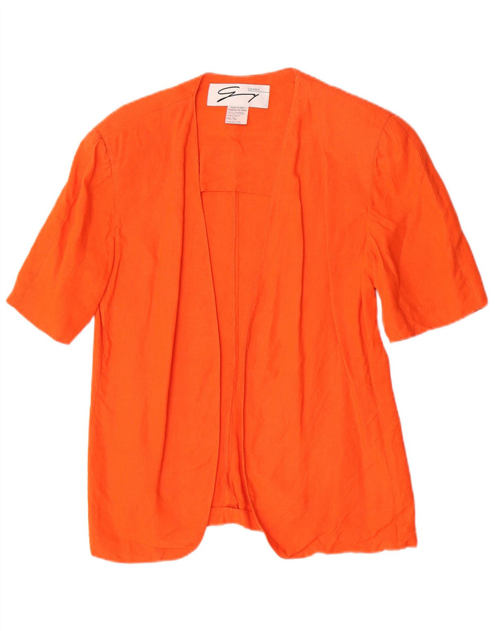 Genny Womens 2-delt sæt US 10 Large Orange Linen