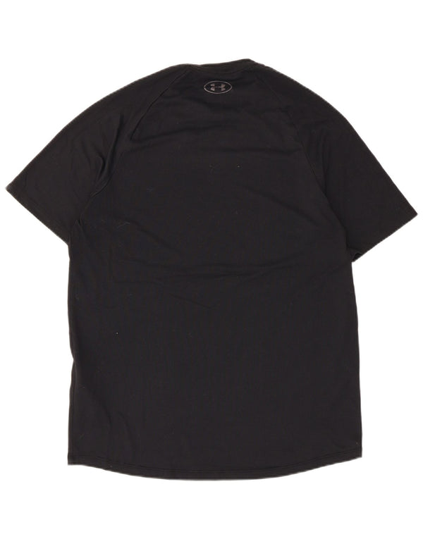 Under Armour Herre Heat Gear T-Shirt Top Medium Sort Polyester