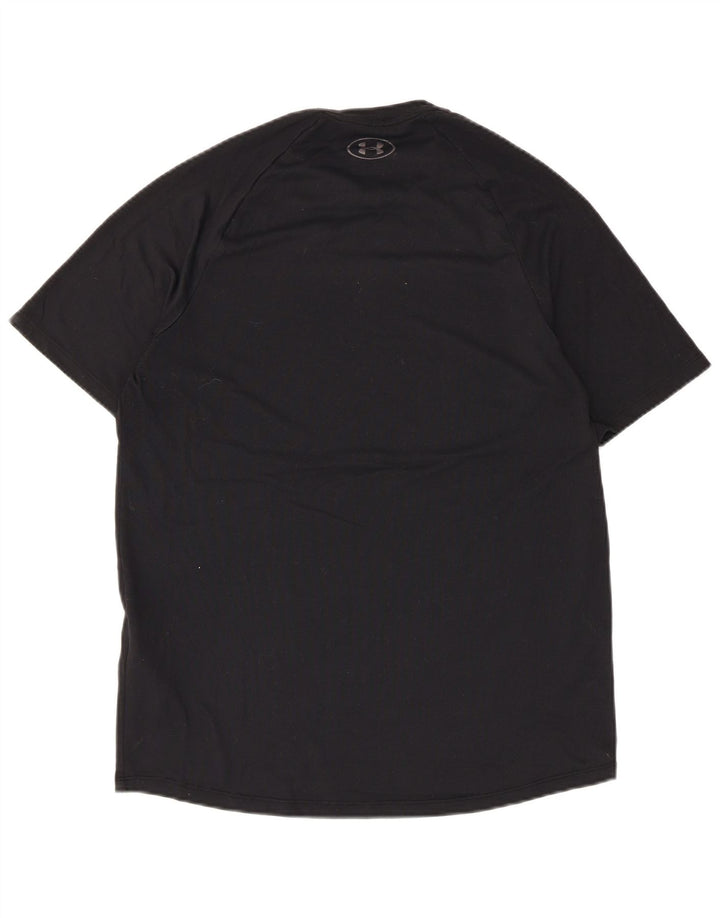 Under Armour Herre Heat Gear T-Shirt Top Medium Sort Polyester