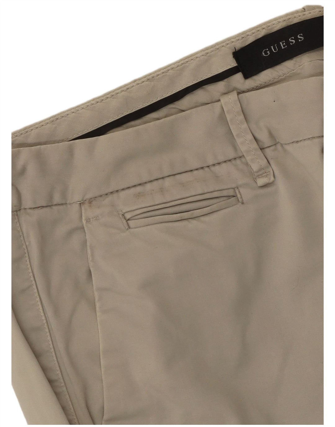 GUESS Slim Chino Bukser til mænd W36 L33 Beige Bomuld