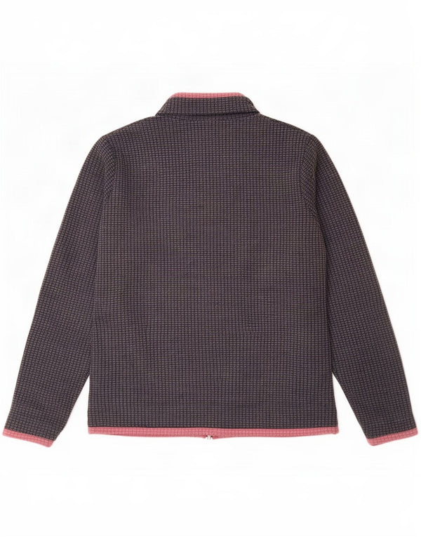 Weird Fish Womens Fleece Jacket UK 14 Large Grey Polyester