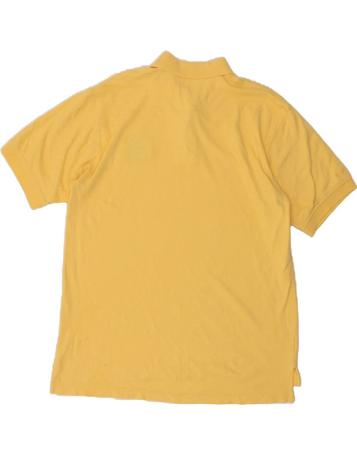 IZOD Mens Polo Shirt Medium Yellow Cotton Vintage Izod and Second-Hand Izod from Messina Hembry 