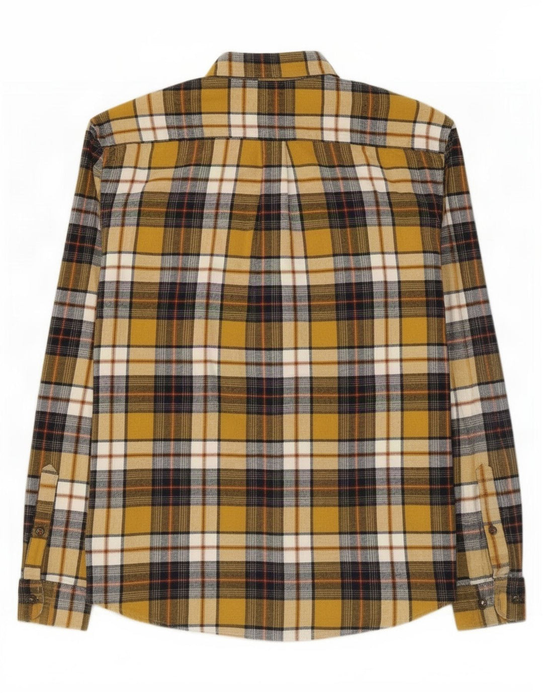 Marks & Spencer Herre Regular Fit Flanelskjorte Medium gul ternet bomuld