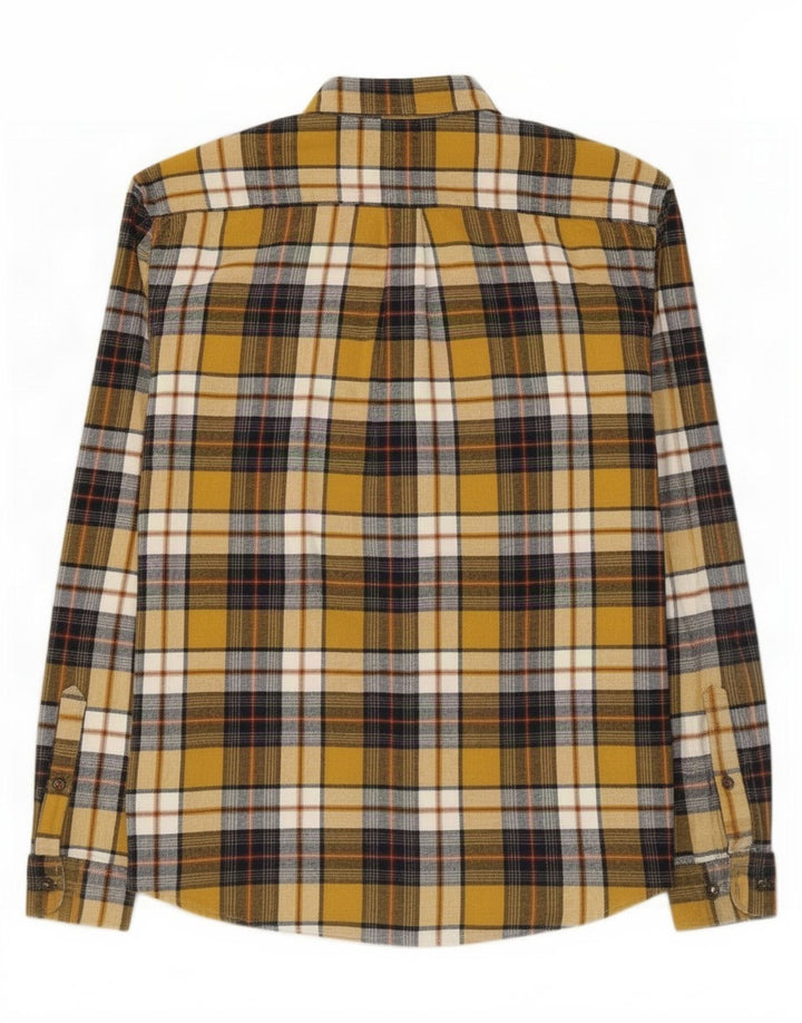 Marks & Spencer Herre Regular Fit Flanelskjorte Medium gul ternet bomuld