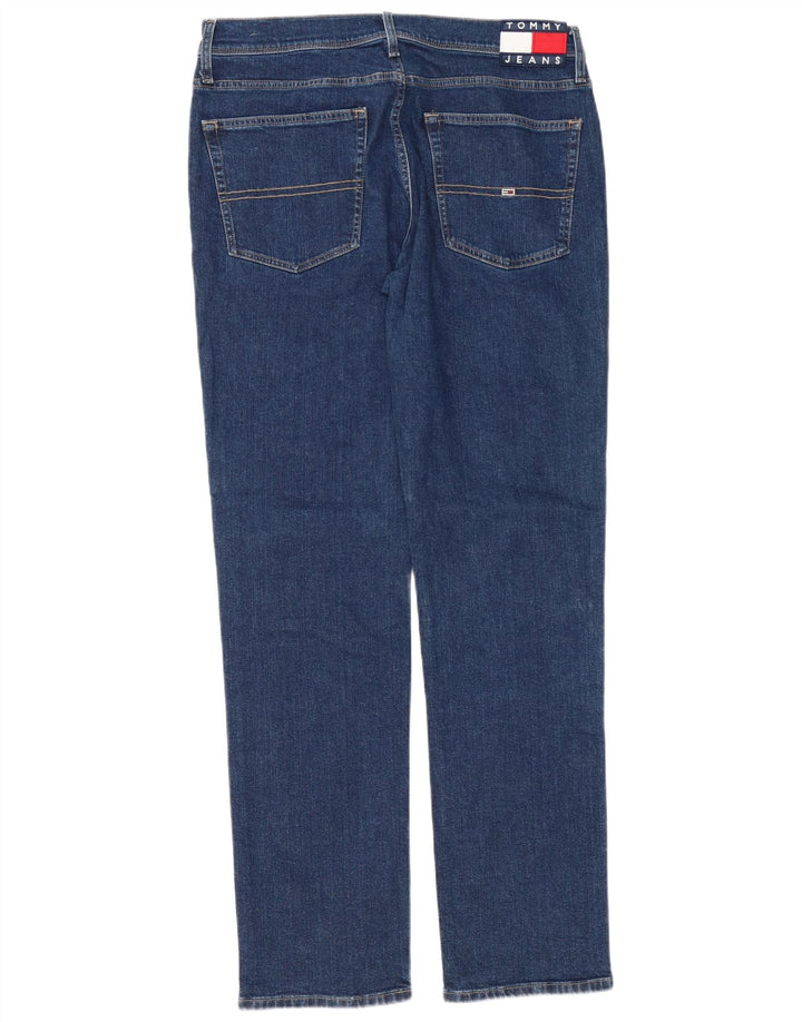 Tommy Jeans Herre Slim Jeans W33 L34 Marineblå Bomuld