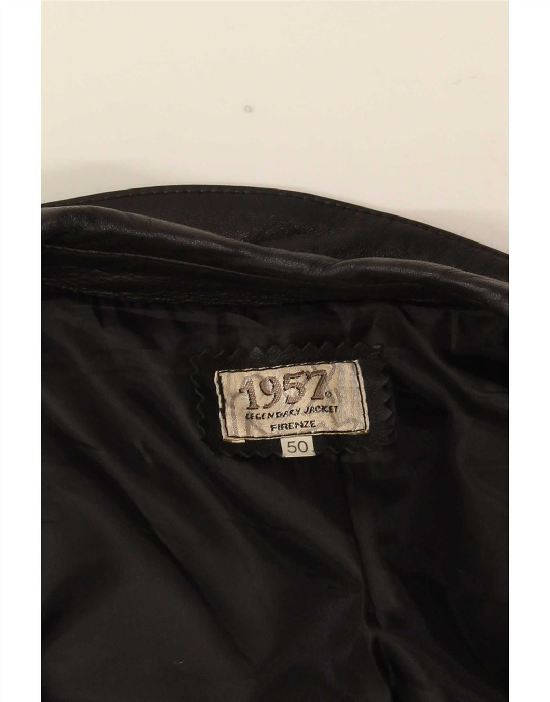 Legendarisk jakke 1957 læderfrakke til kvinder IT 50 XL Sort