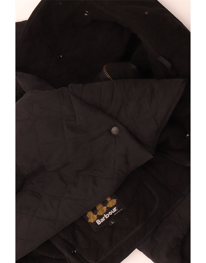 BARBOUR Herre quiltet jakke UK 40 Large Black