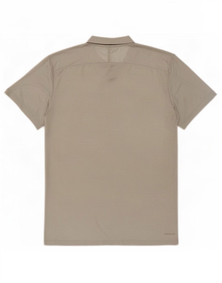 Adidas Herre Aeroready Grafisk T-Shirt Top Medium Grå