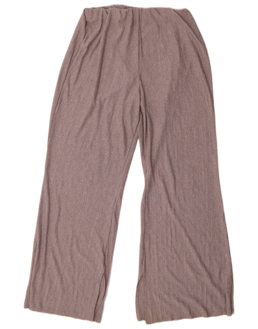 Zara Dame Flare Casual Bukser Large W34 L32 Grå Polyester