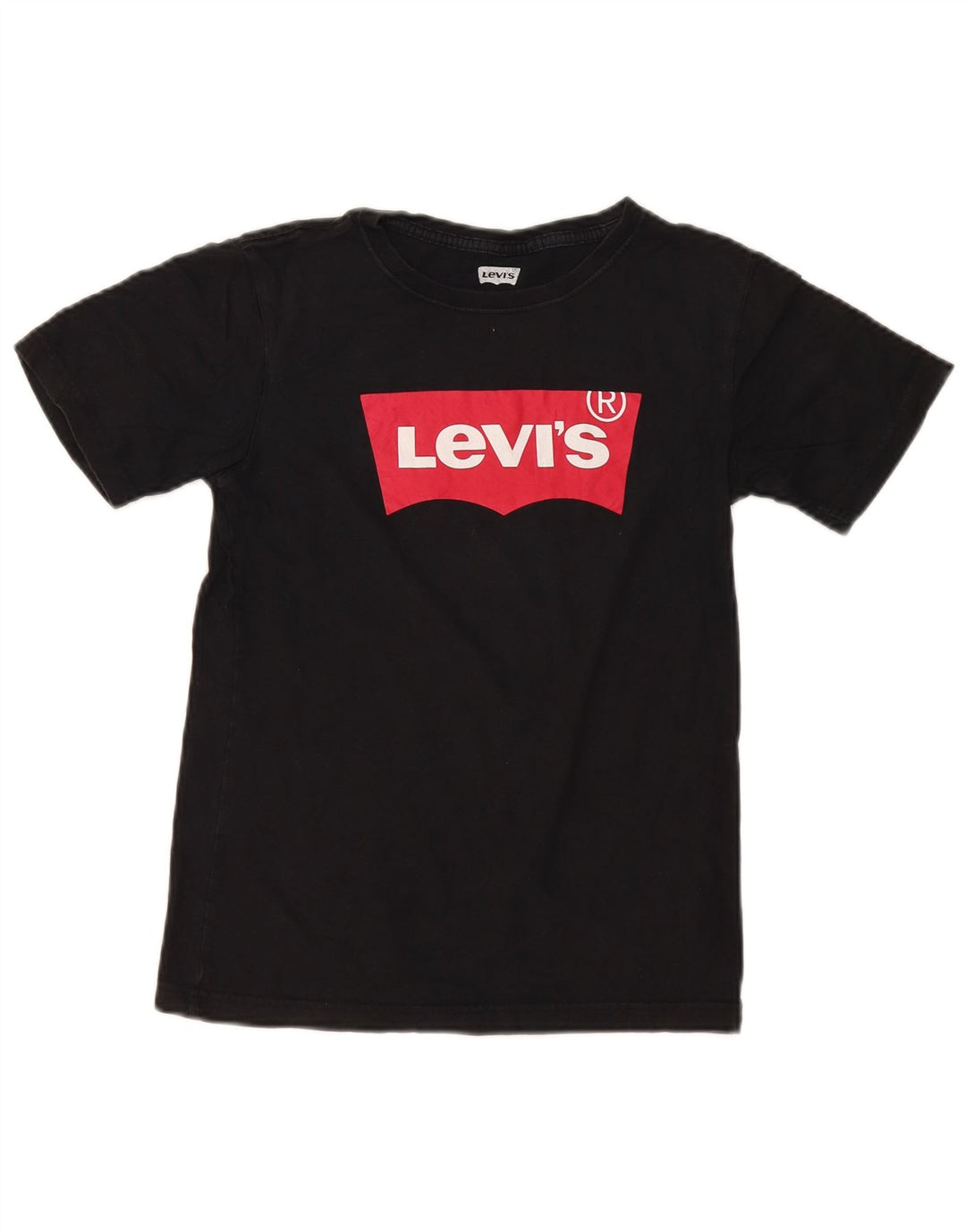 Levi's Boys Grafisk T-Shirt Top 12-13 år Stor Sort Bomuld