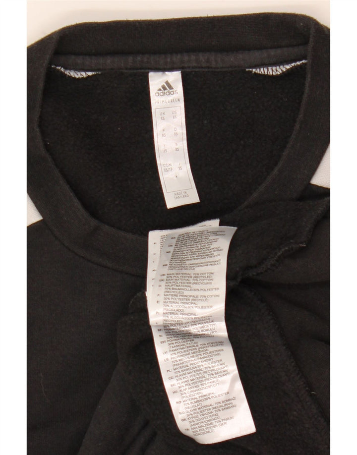 Adidas Herre Sweatshirt Jumper XS Sort Colourblock Bomuld