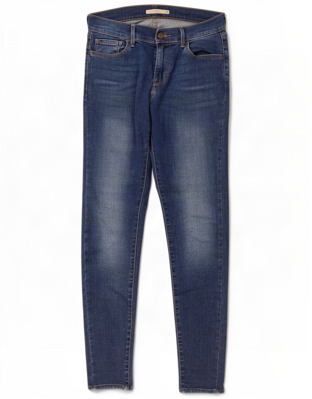 Levi's Dame 710 Super Skinny Jeans W28 L32 Blå Bomuld