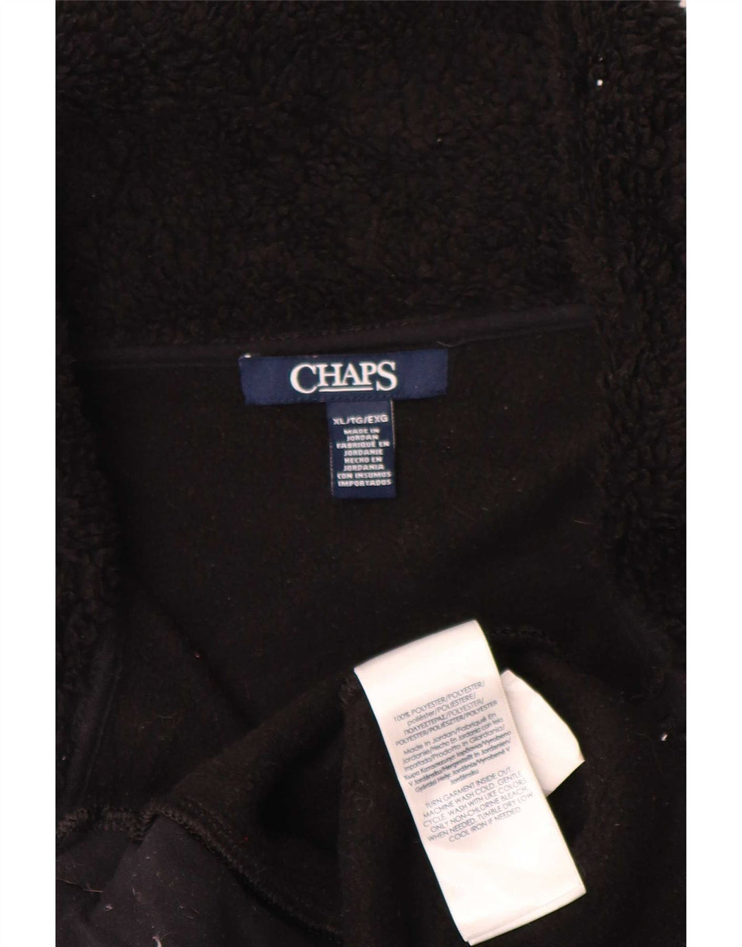 Chaps Dame Fleece Gilet UK 18 XL Sort Polyester