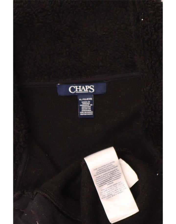 Chaps Dame Fleece Gilet UK 18 XL Sort Polyester