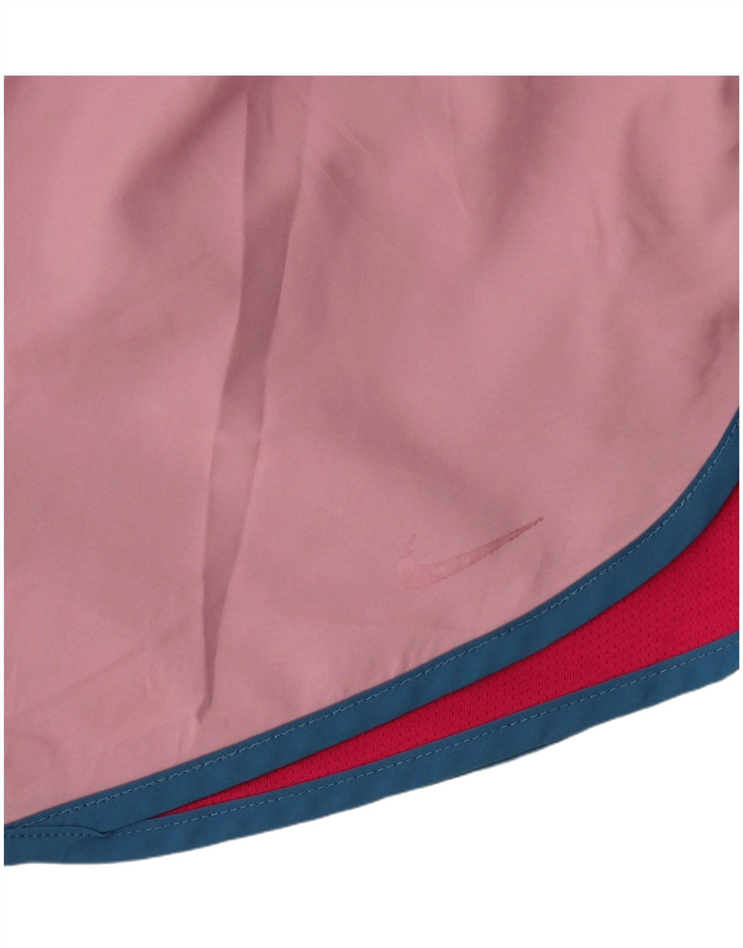 Nike Dame Dri Fit sportsshorts UK 12 Medium Pink Colourblock Polyester