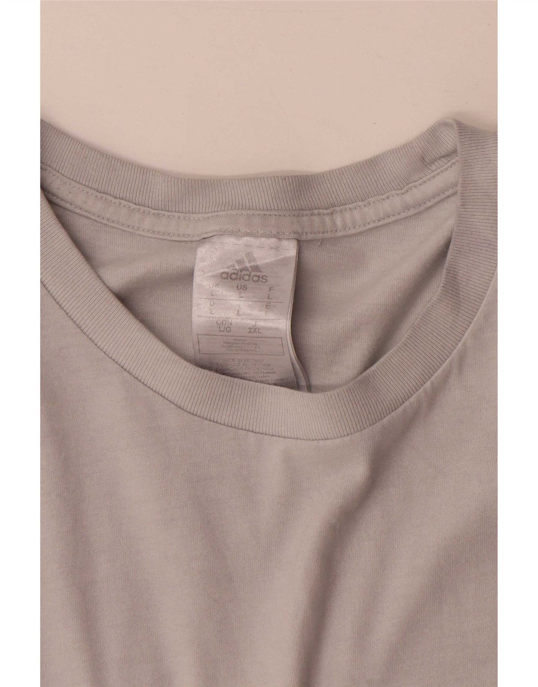Adidas Herre T-Shirt Top Stor Hvid Bomuld