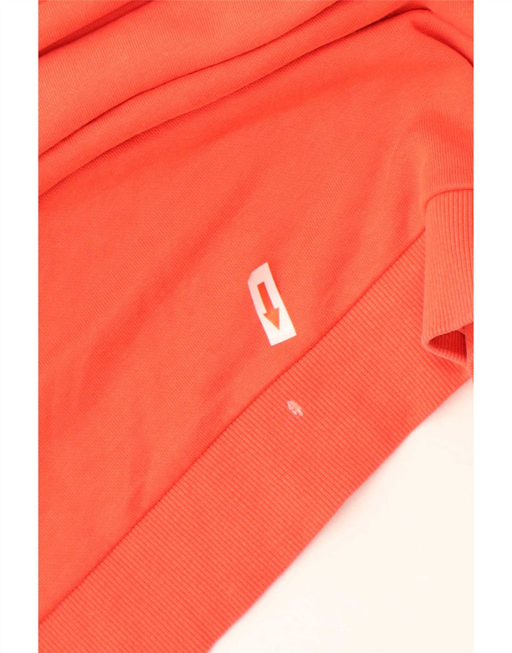 Marks & Spencer Dame Sweatshirt Jumper UK 14 Stor Orange Bomuld