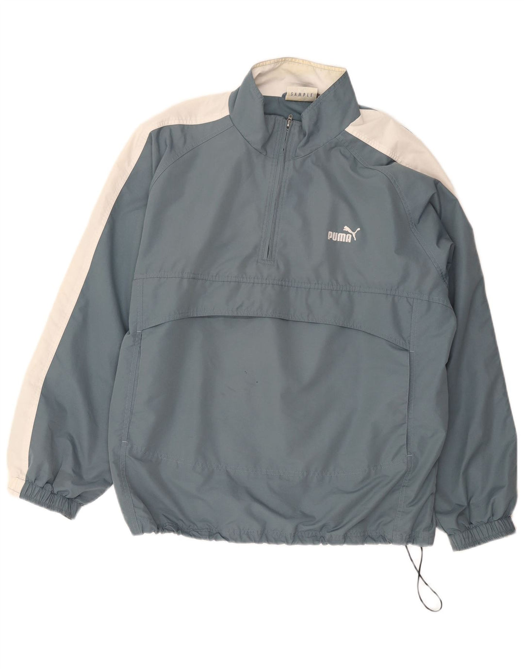 Puma Herre Loose Fit Anorak Jacket UK 38 Medium Blue Colourblock