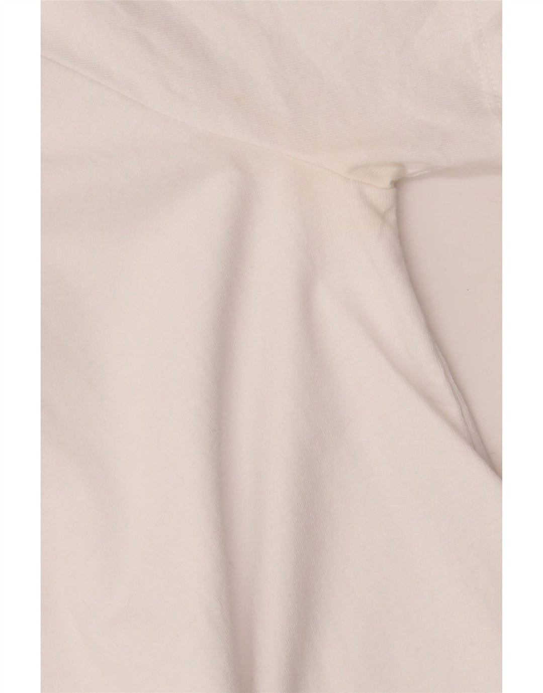 Zara Dame Bluse Top UK 14 Stor Hvid Bomuld
