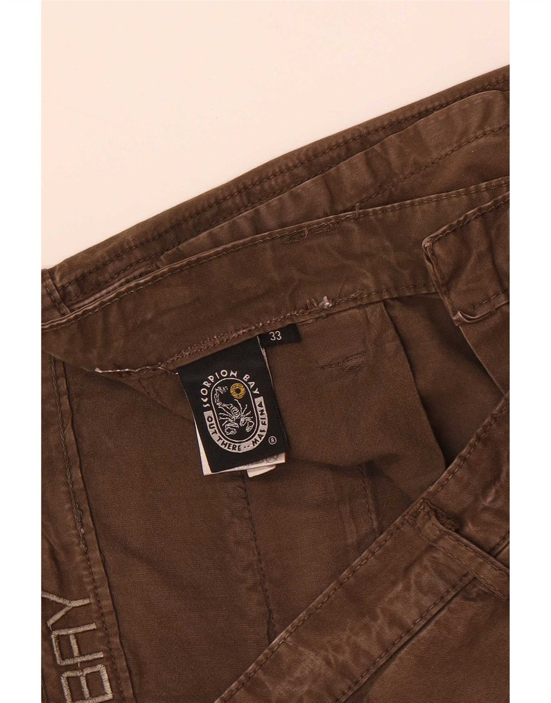Scorpion Bay Herre Regular Chino Shorts W33 Medium Brown Bomuld