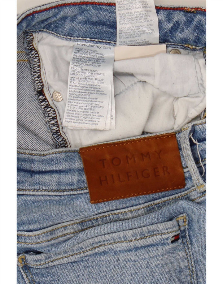 Tommy Hilfiger Dame Distressed Slim Jeans W28 L27 Blå Bomuld