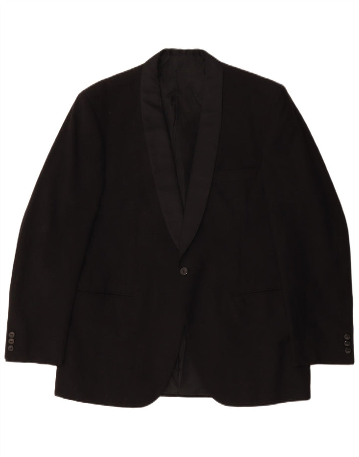Facis Herre 1 Knap Blazer Jacket IT 52 XL Sort