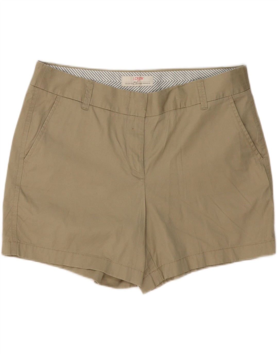 J. CREW Womens Chino Shorts US 12 Large W36  Beige Cotton Vintage J. Crew and Second-Hand J. Crew from Messina Hembry 